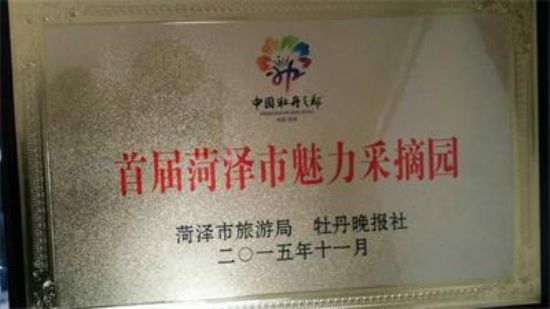 點(diǎn)擊查看詳細(xì)信息<br>標(biāo)題：【資質(zhì)榮譽(yù)】首屆菏澤魅力采摘園 閱讀次數(shù)：7098